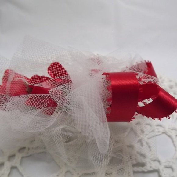 Red Rose Silk Flower Boutonniere - Picture 3 of 3